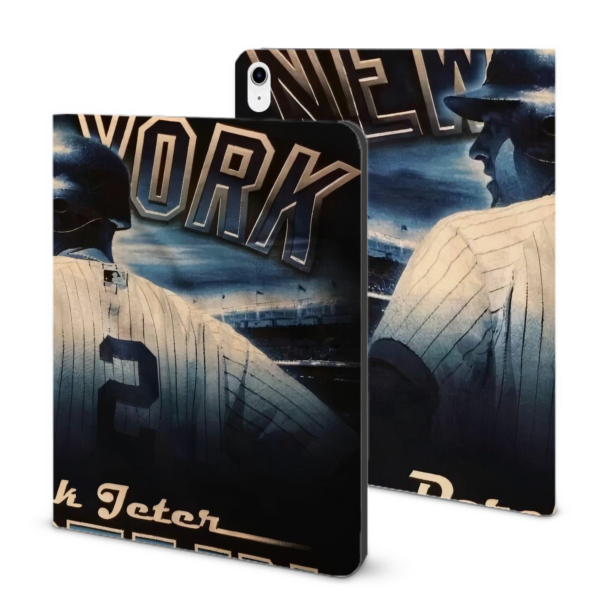 Derek Jeter 114 IPad Case Without Pencil Slot – Book-Style Cover With PU Leather & TPU – Slim, Durable, Scratch-Resistant, Full Protection & Easy Access